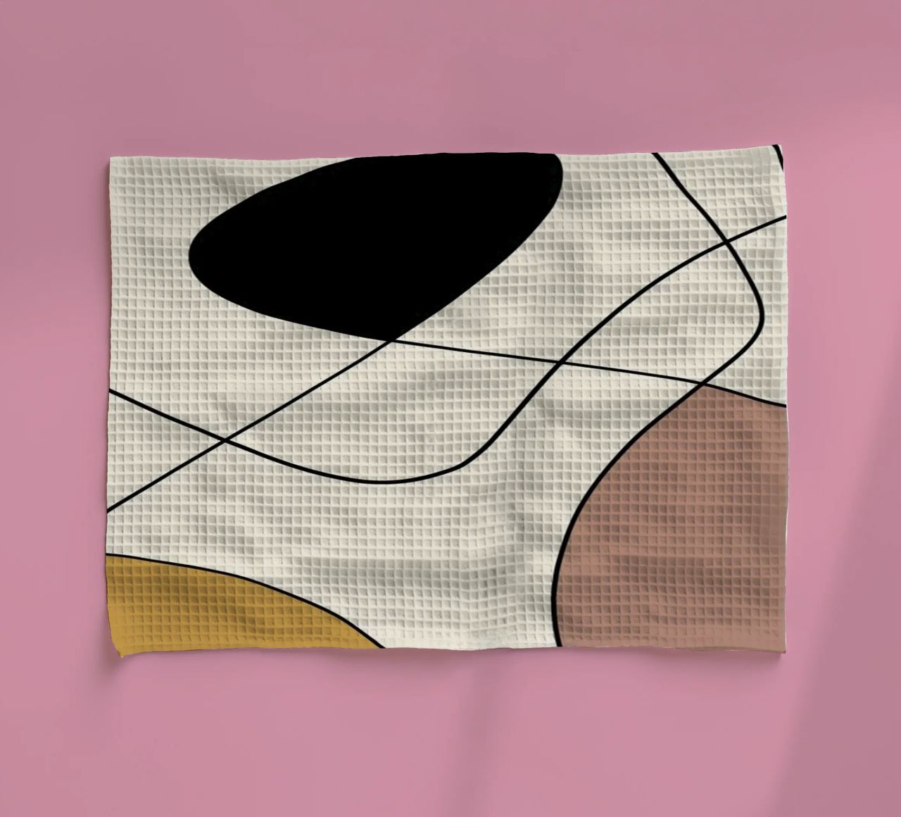 Minimal graceful line art abstract 19 canovaccio da cucina da Little Dean
