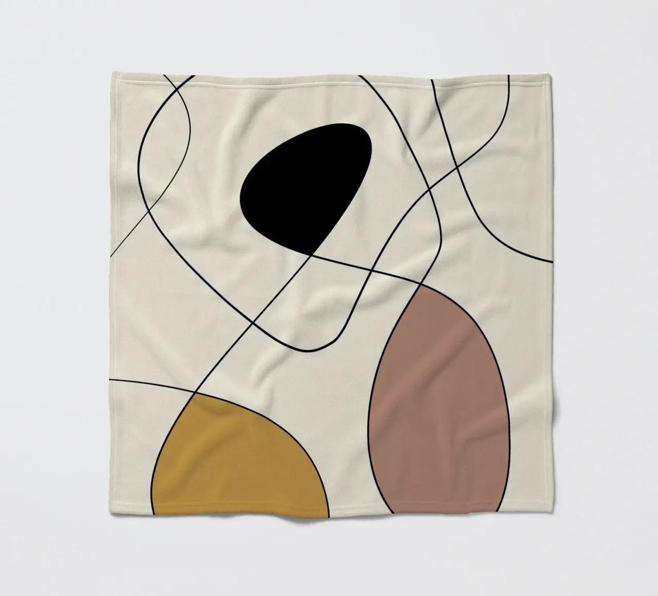 Minimal graceful line art abstract 19 coperta in pile da Little Dean