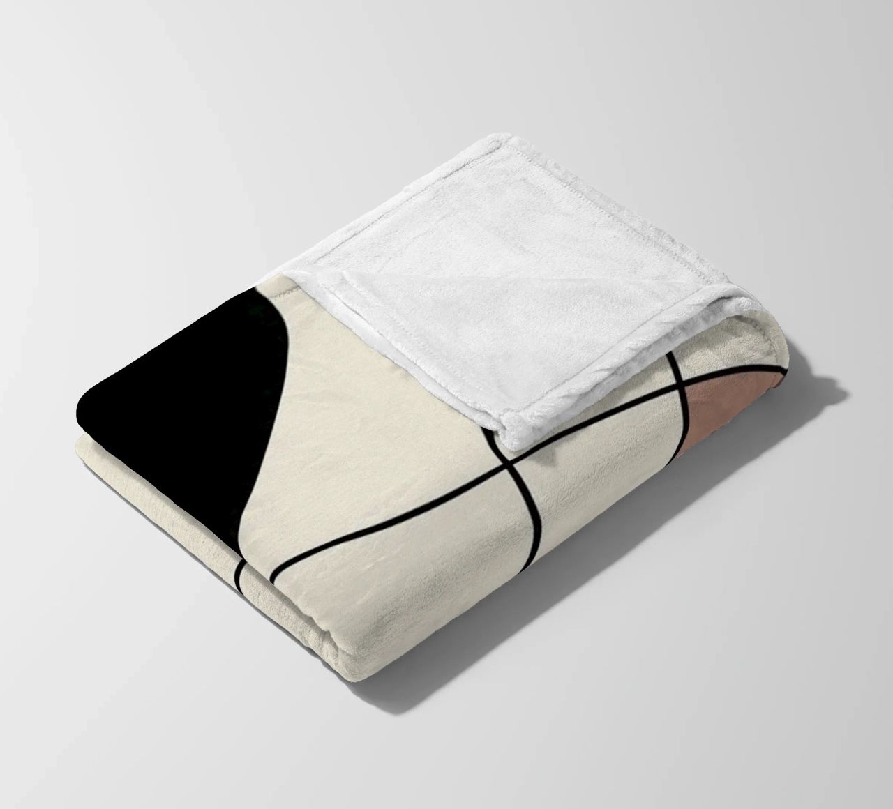 Minimal graceful line art abstract 19 coperta in pile da Little Dean