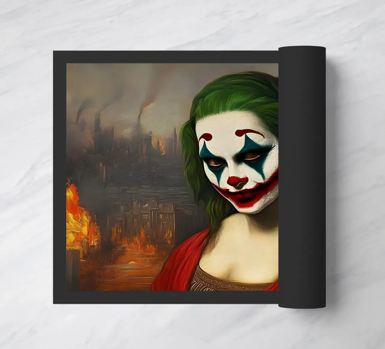 Joker incontra Monna Lisa zerbino da M-Ulrich-Digital Art