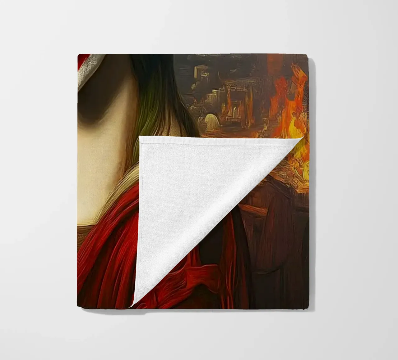 Joker incontra Monna Lisa telo mare da M-Ulrich-Digital Art