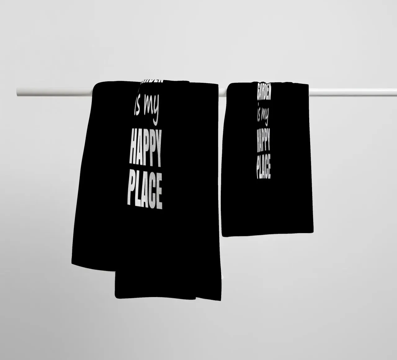 The garden is my happy place towel by mygreenvalue