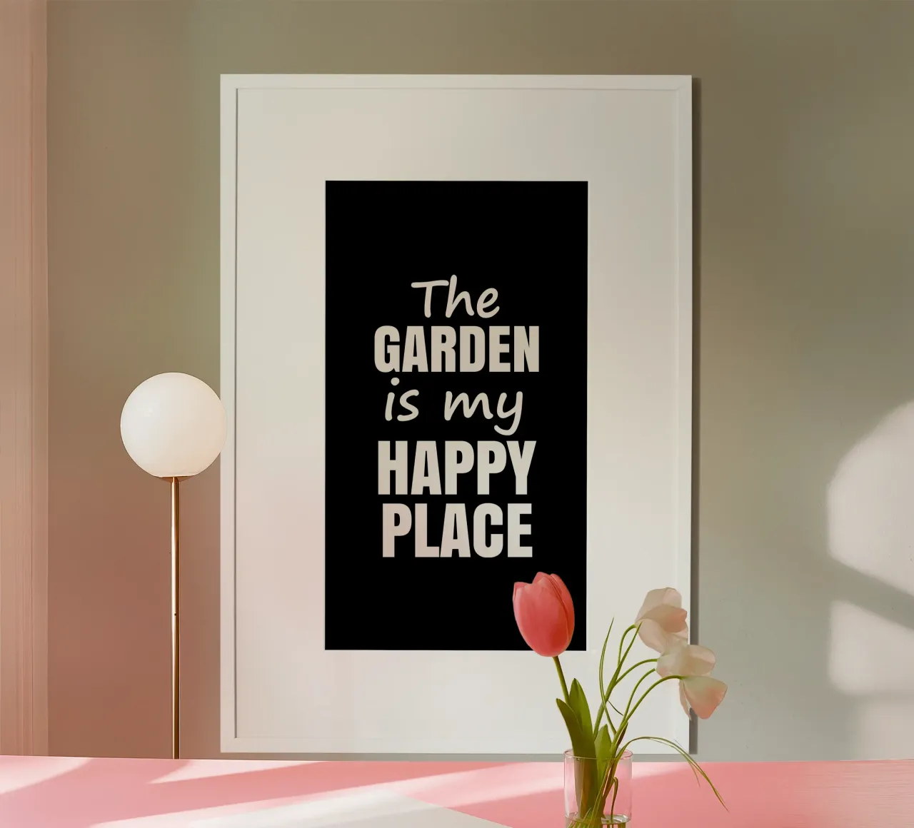 The garden is my happy place poster da mygreenvalue