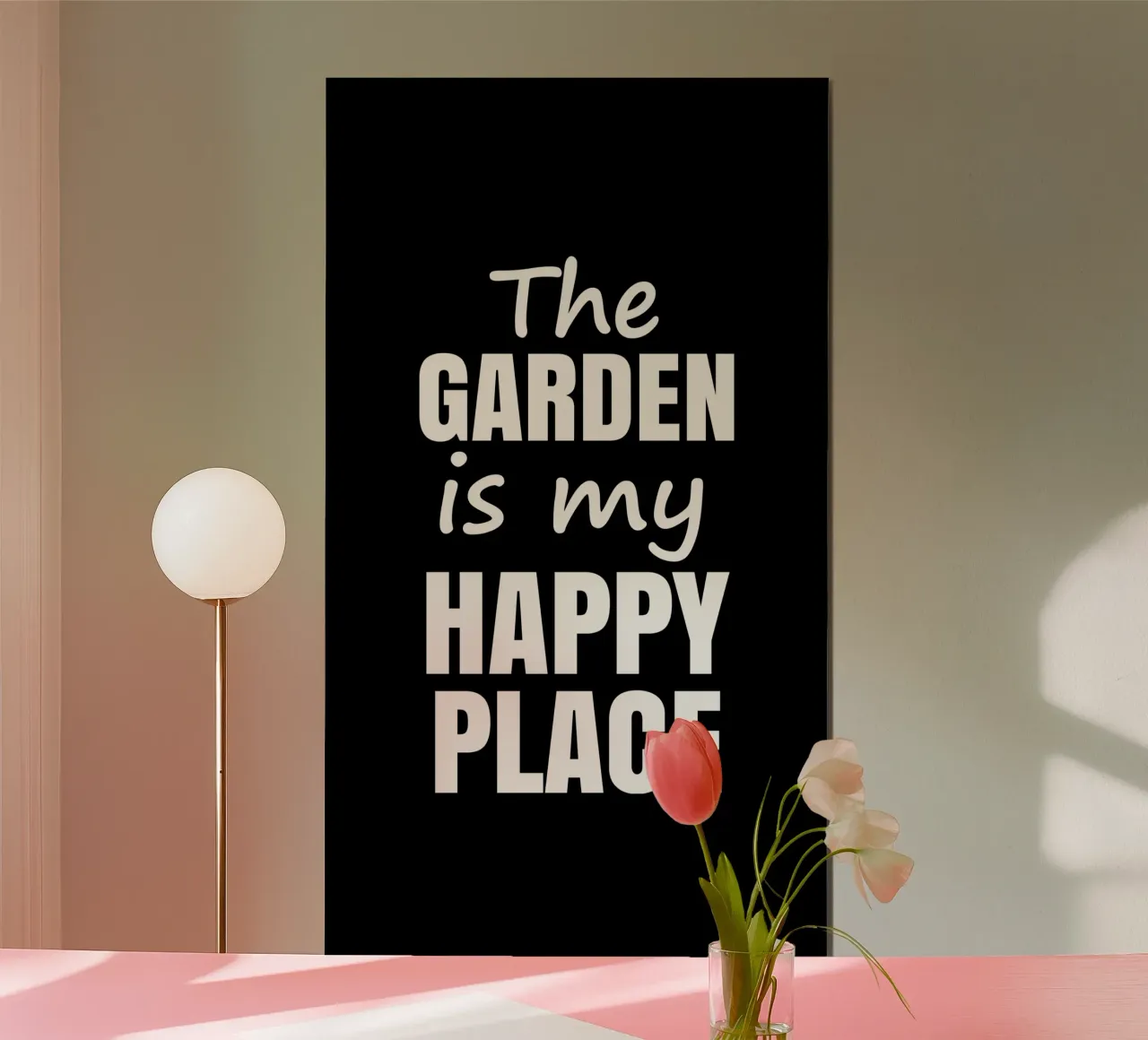 The garden is my happy place poster da mygreenvalue