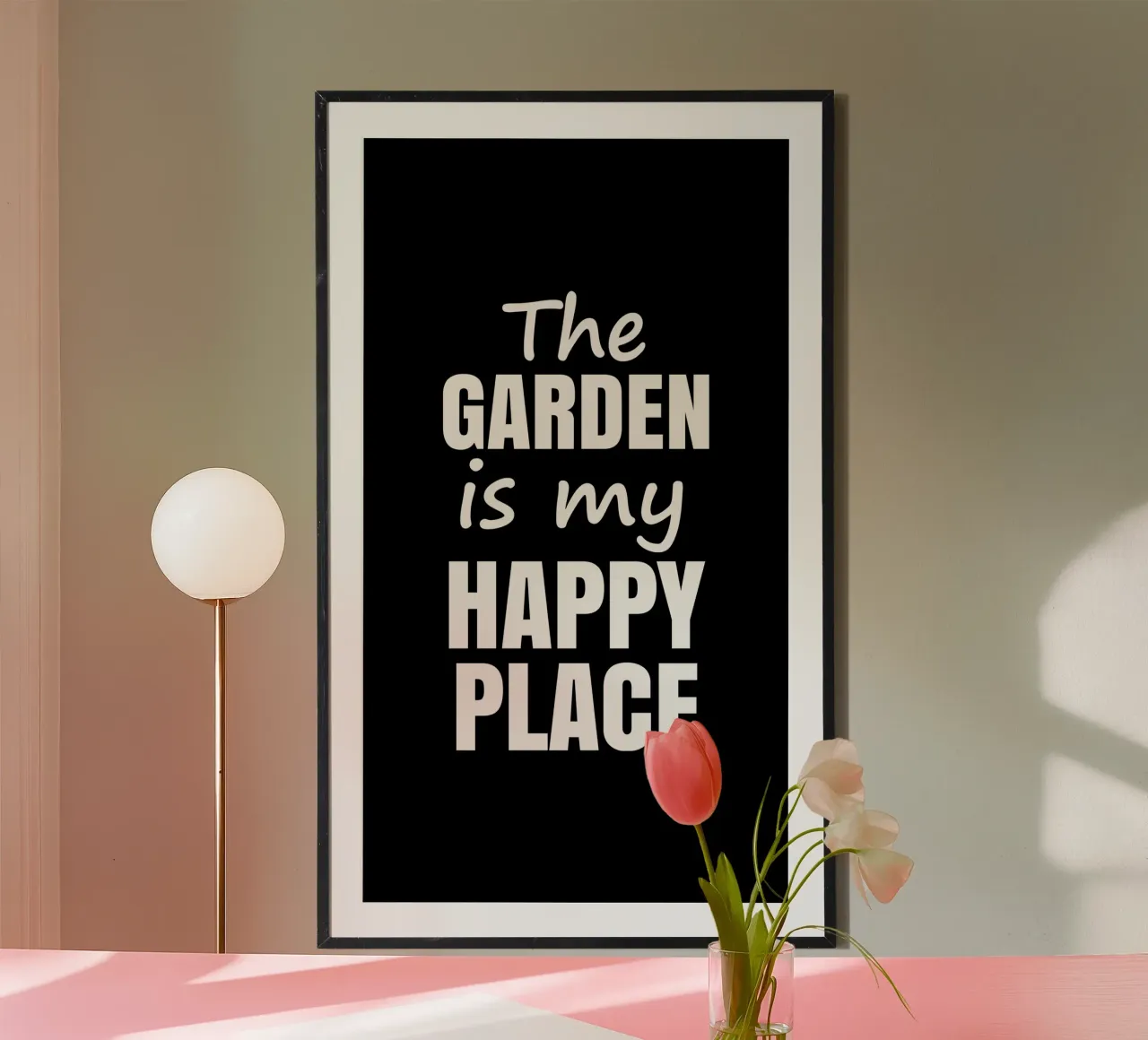 The garden is my happy place poster da mygreenvalue
