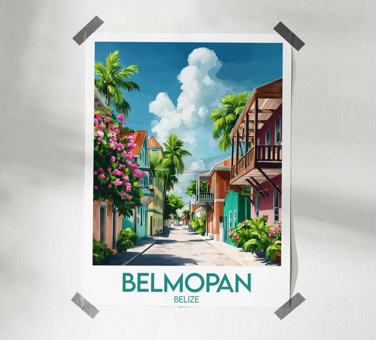 Affiche Belmopan poster da Frame the World