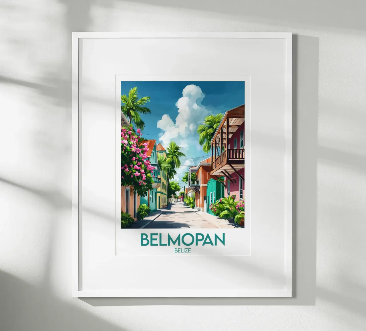 Affiche Belmopan poster da Frame the World