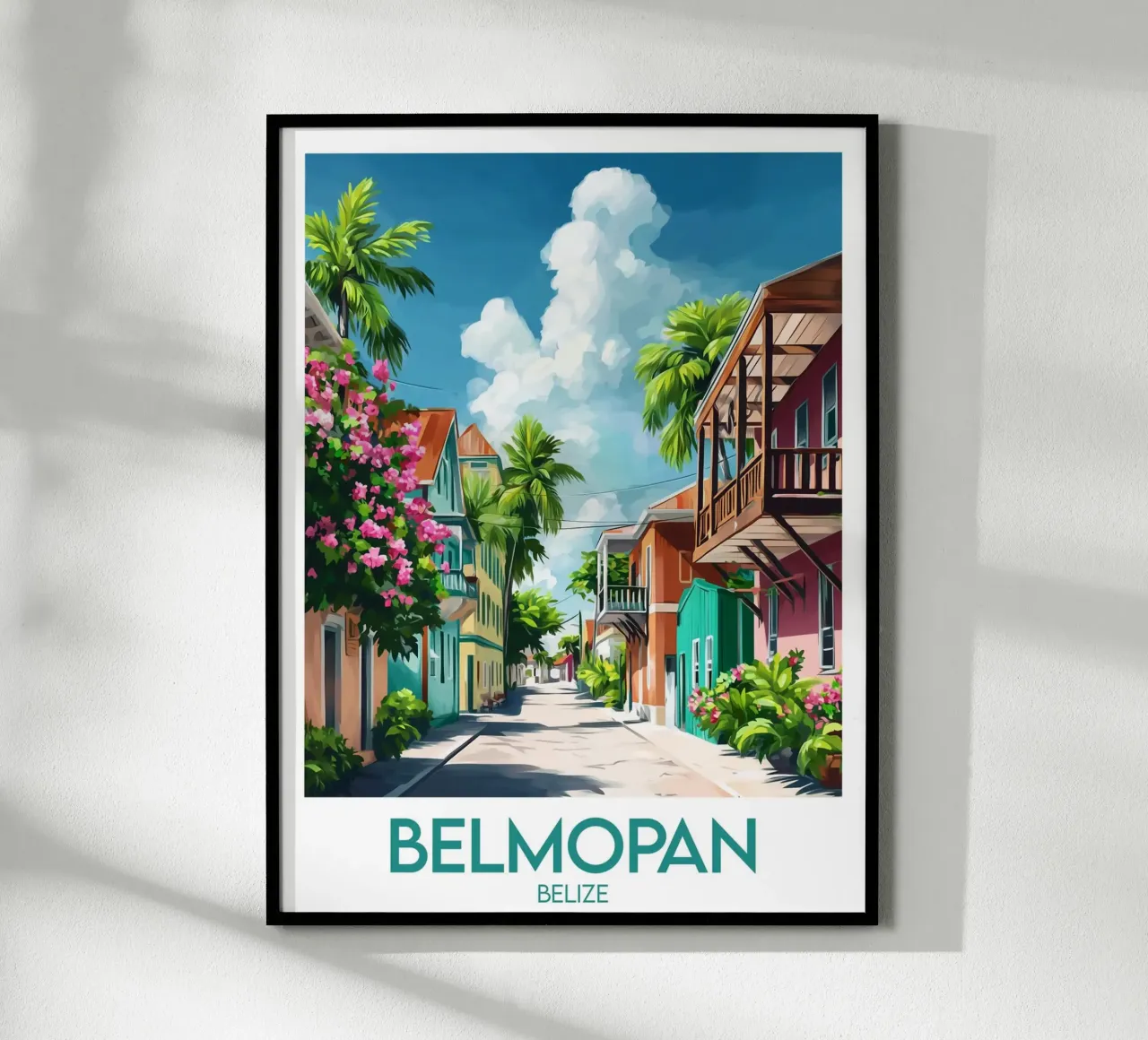 Affiche Belmopan poster da Frame the World