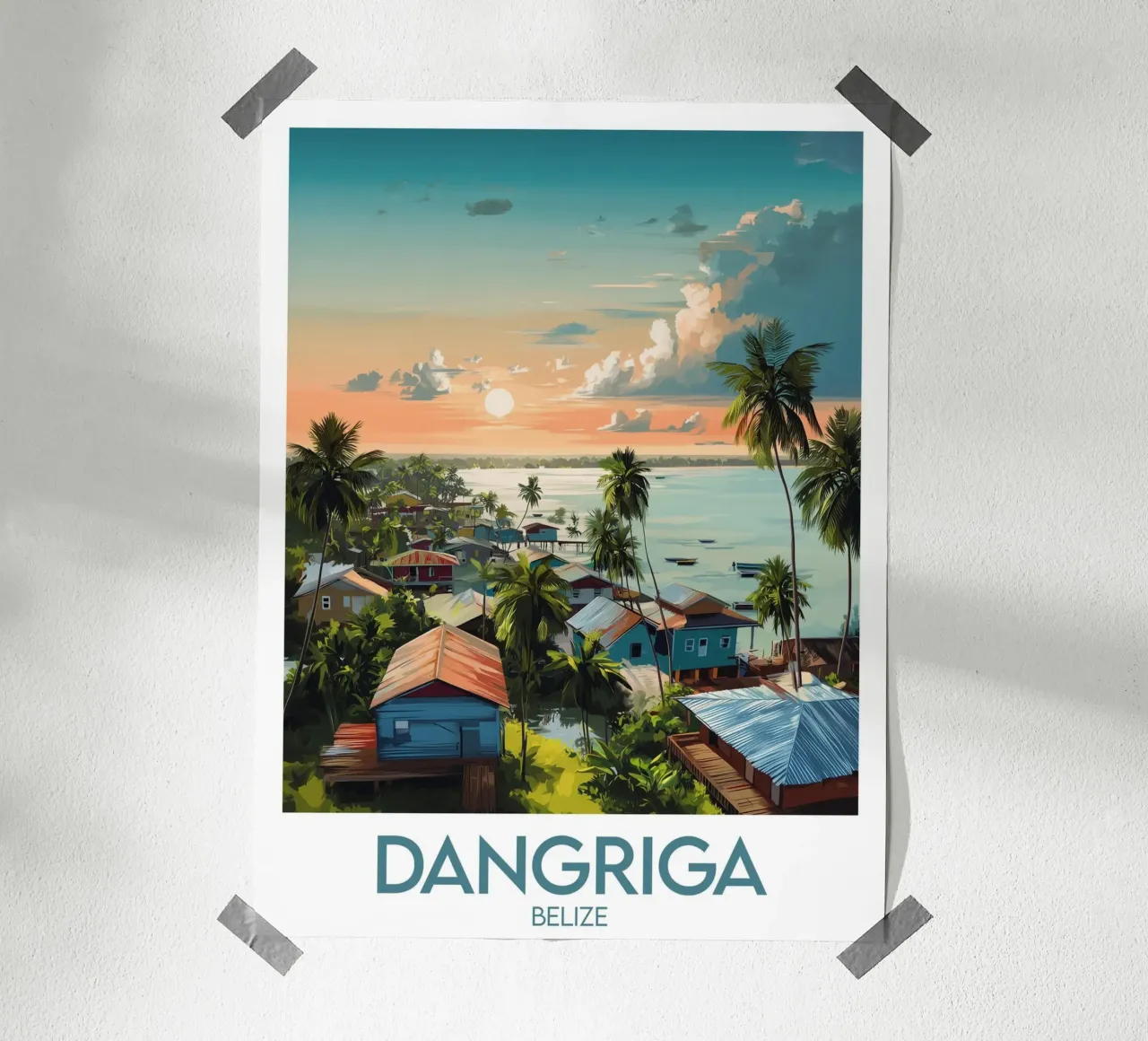Affiche Dangriga poster da Frame the World