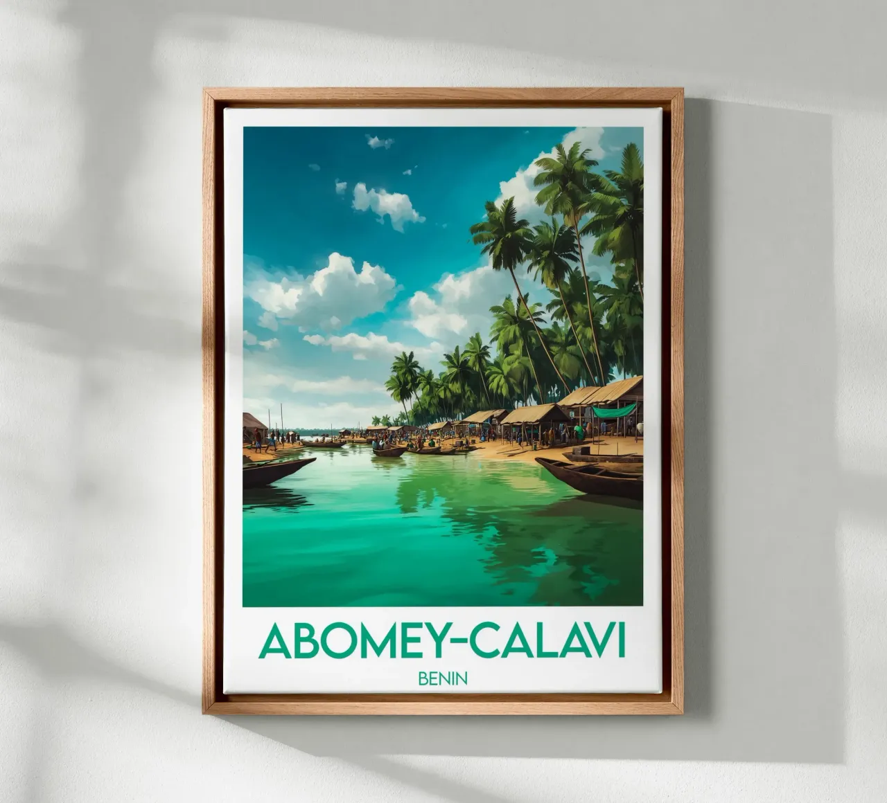 Affiche Abomey-Calavi tela con Cornice a cassetta da Frame the World