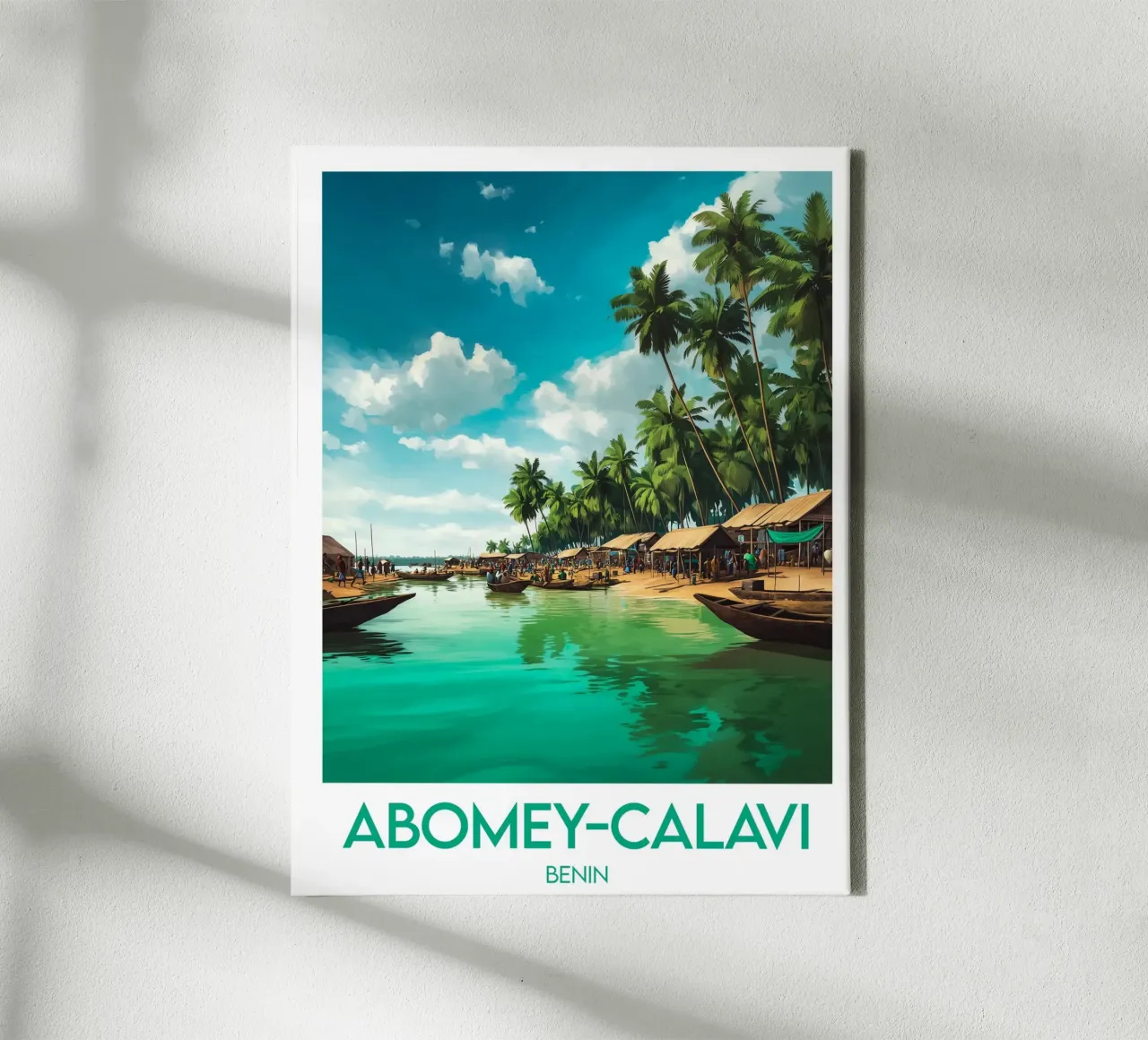 Affiche Abomey-Calavi tela con Cornice a cassetta da Frame the World