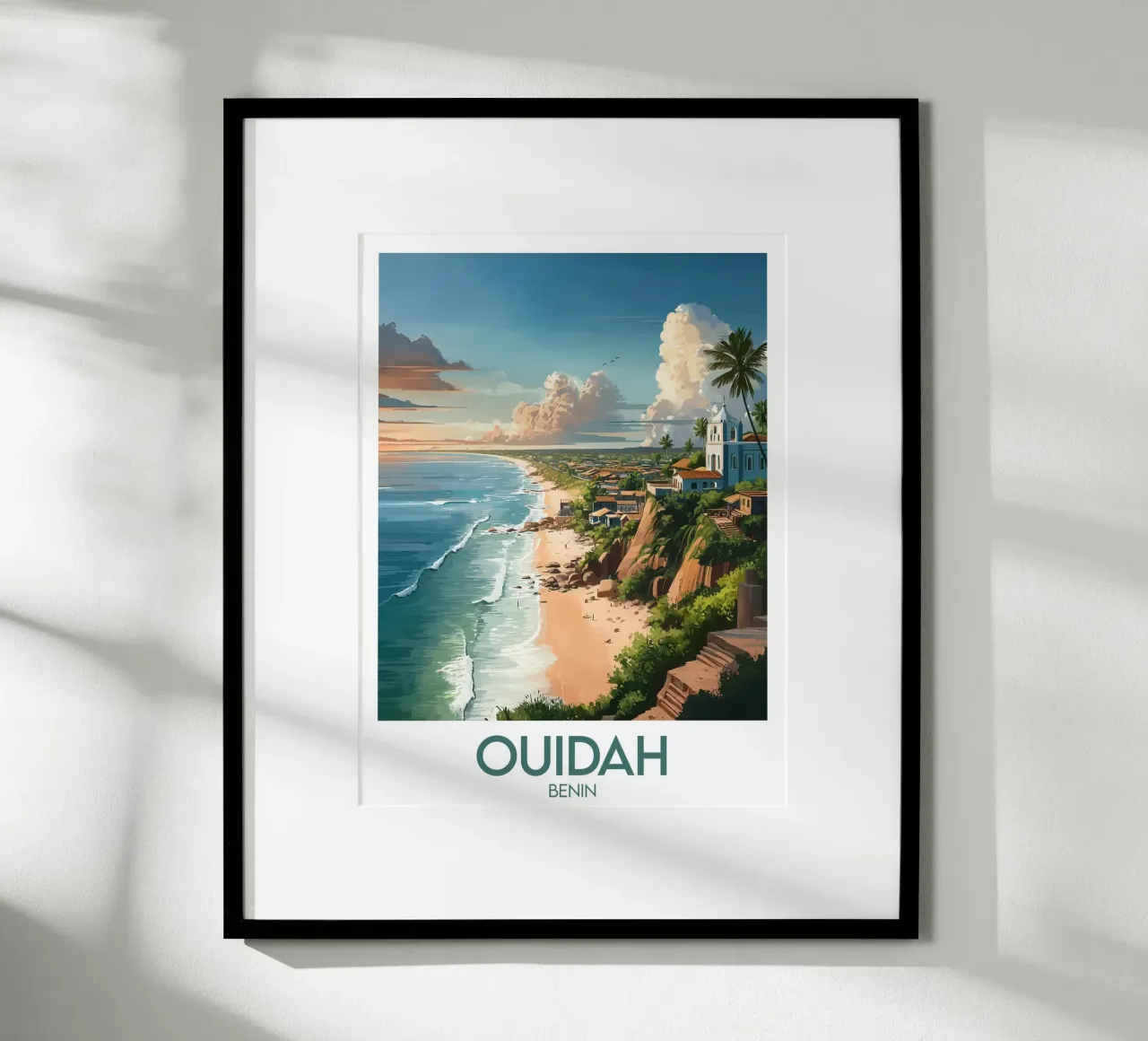 Affiche Ouidah poster con telaio in legno da Frame the World