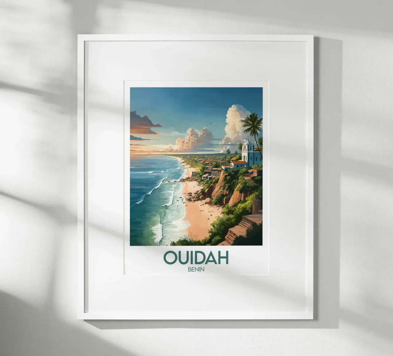 Affiche Ouidah poster con telaio in legno da Frame the World