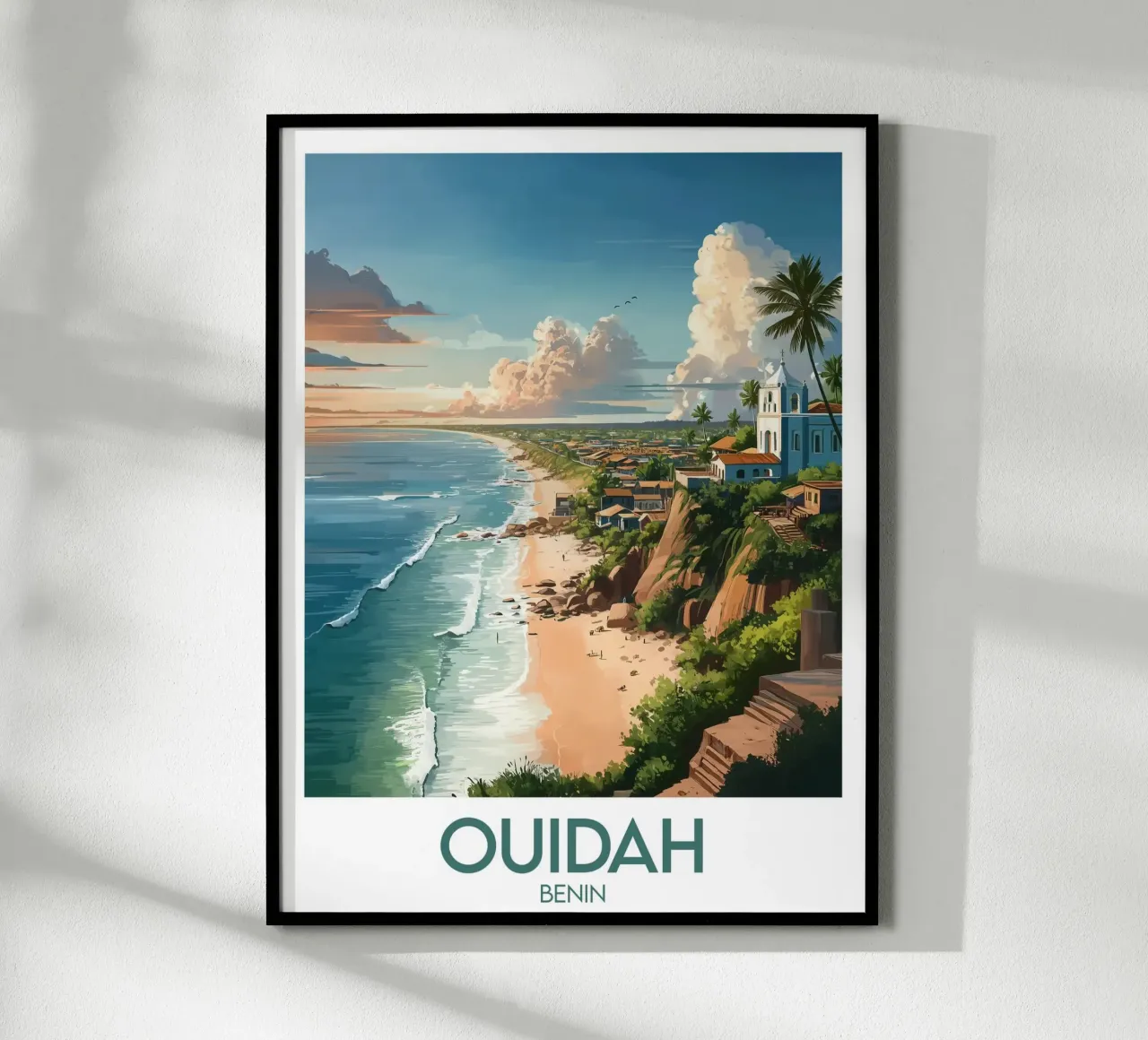 Affiche Ouidah poster con telaio in legno da Frame the World