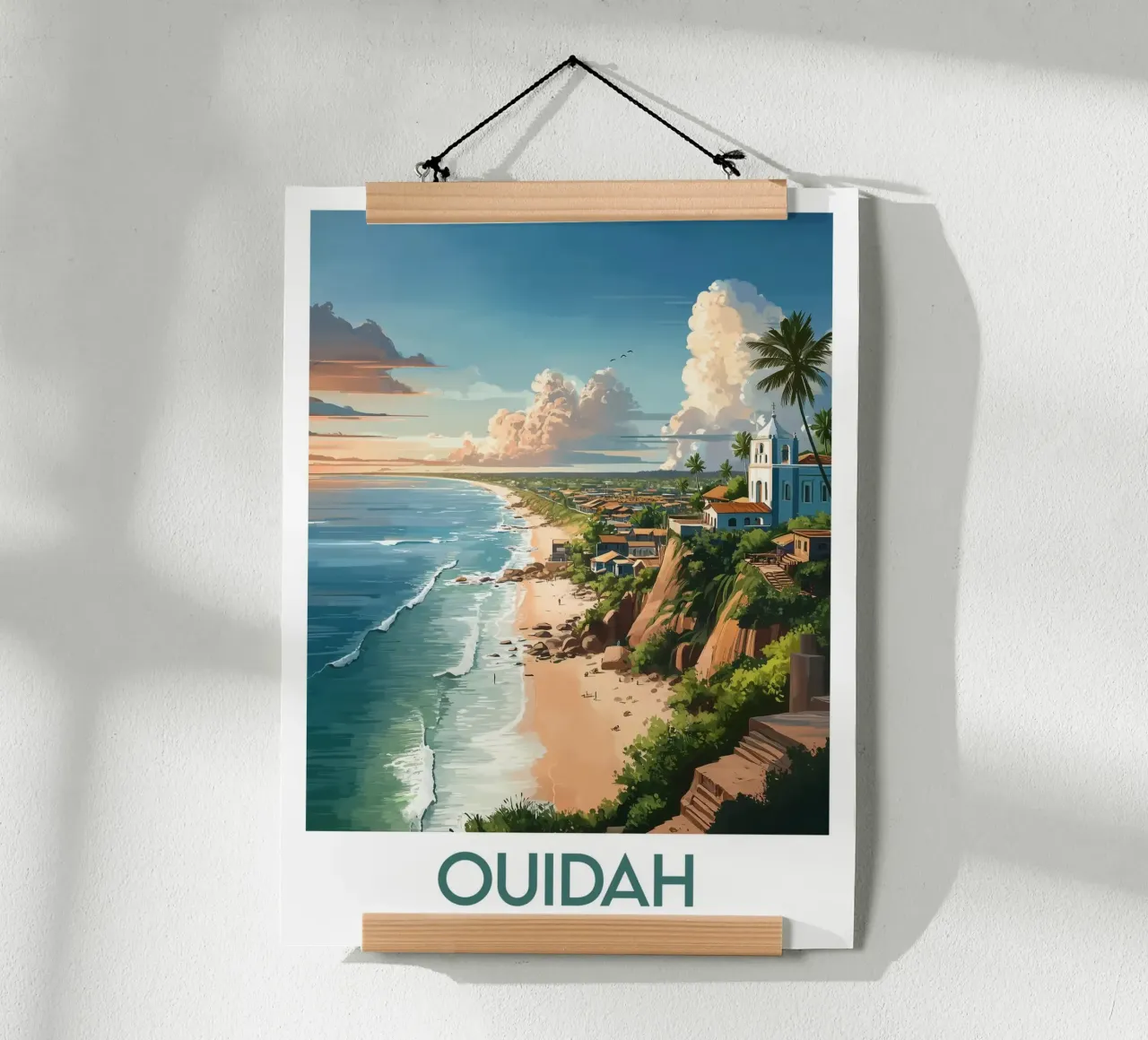 Affiche Ouidah poster con telaio in legno da Frame the World