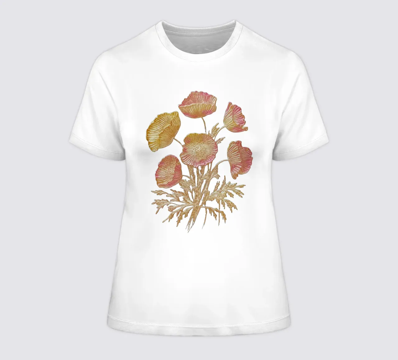 Spring flowers women's fitted t-shirt by dinem