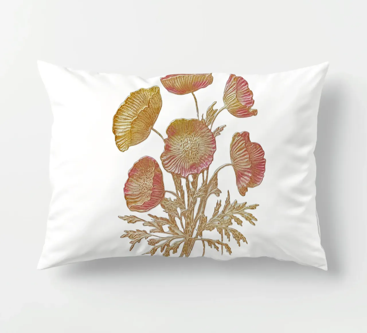 Spring flowers decorative cushion by dinem
