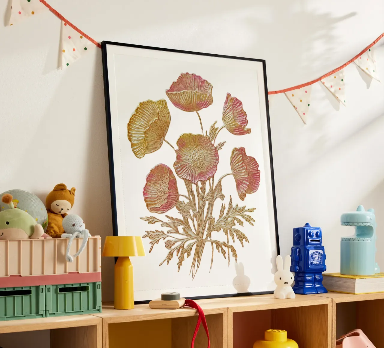 Fiori di primavera poster con telaio in alluminio da dinem