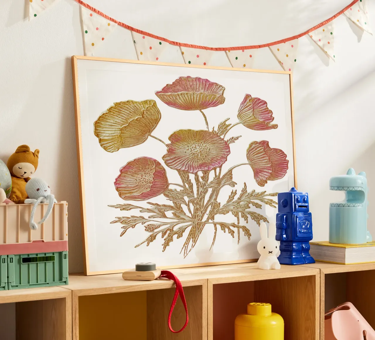 Fiori di primavera poster con telaio in alluminio da dinem