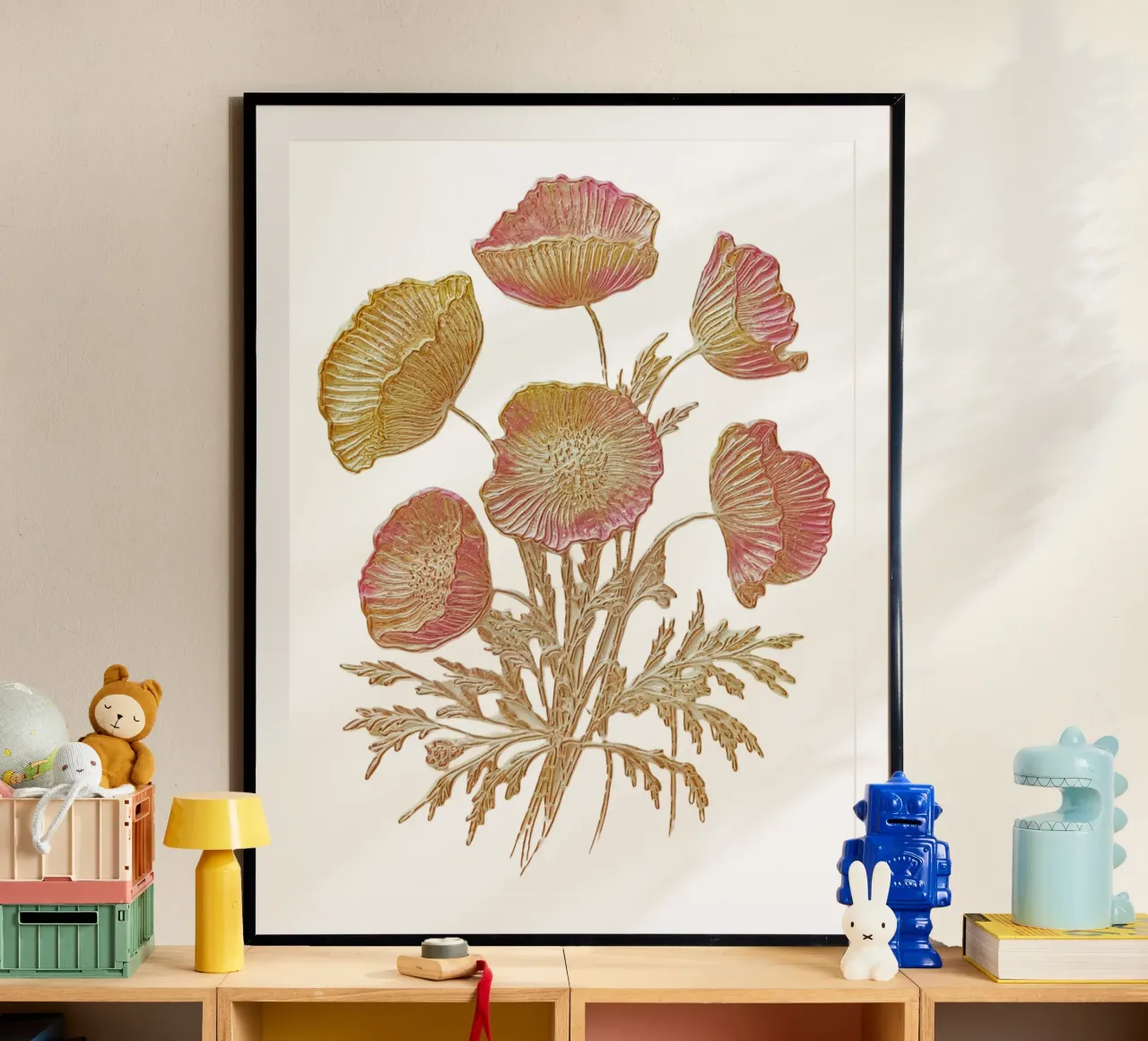 Fiori di primavera poster con telaio in alluminio da dinem
