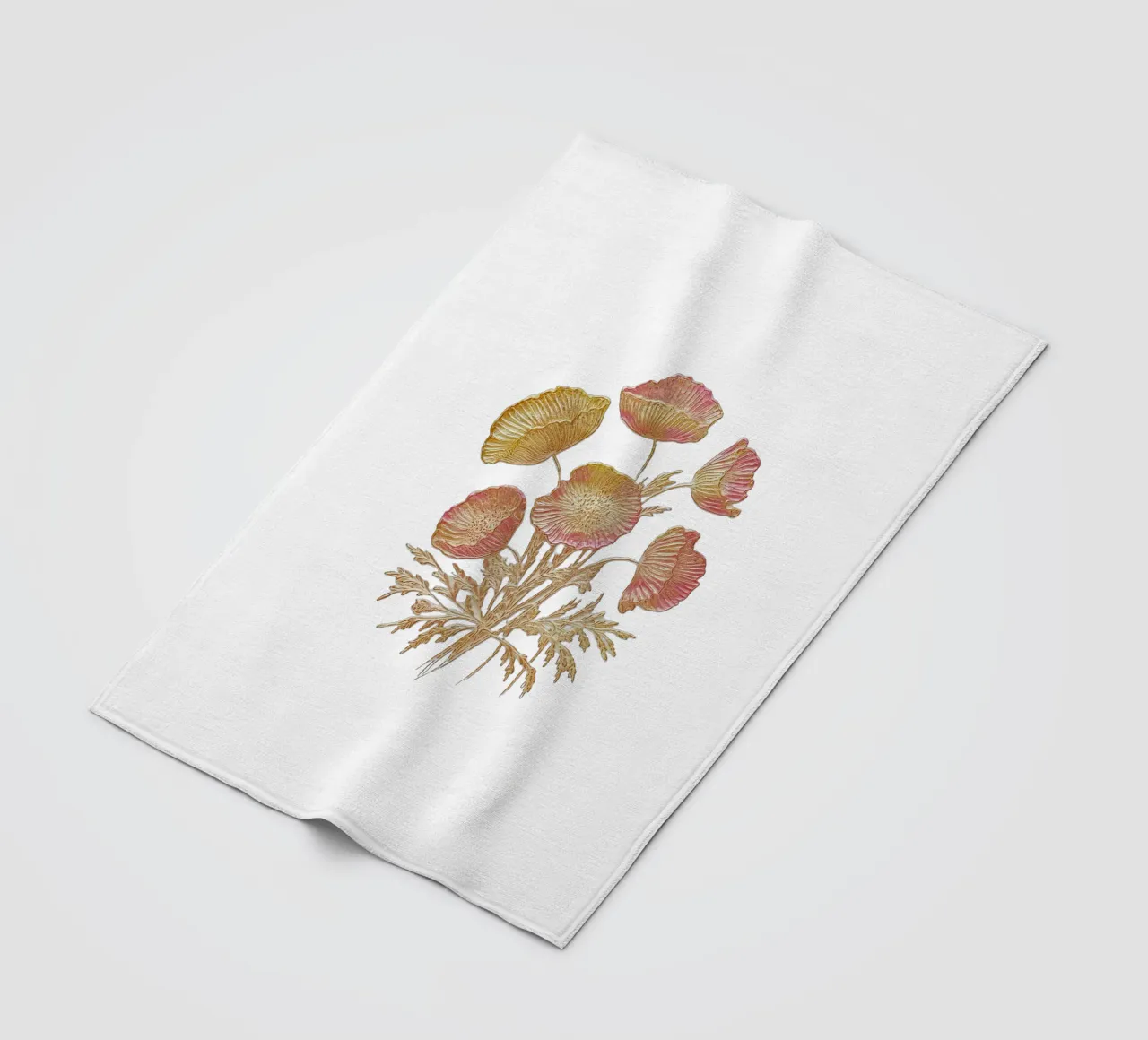 Spring flowers fleece blanket by dinem