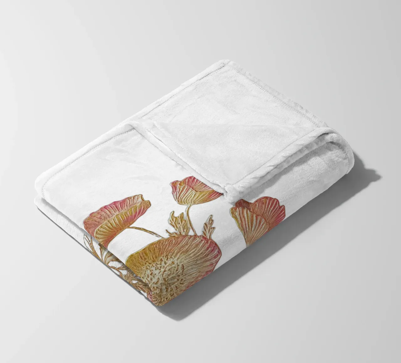 Spring flowers fleece blanket by dinem