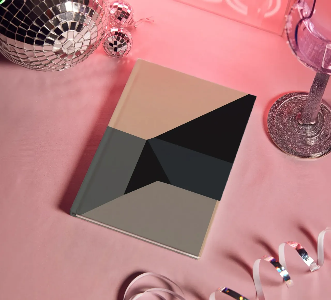 Minimal Gedempte kleuren geometrische nordic art notitieboek van Little Dean