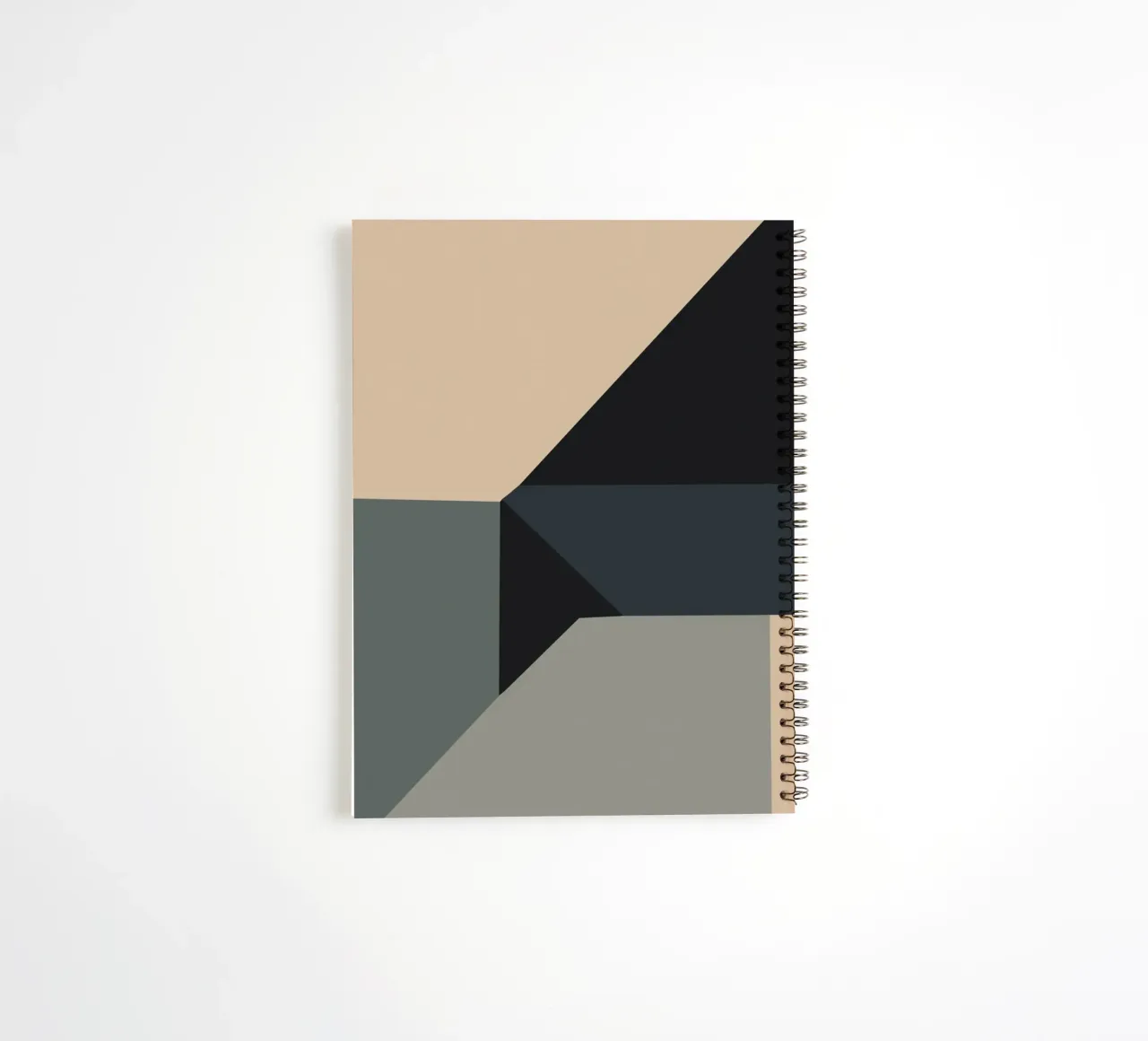 Minimal Colore tenue arte geometrica nordica diario ad anelli da Little Dean
