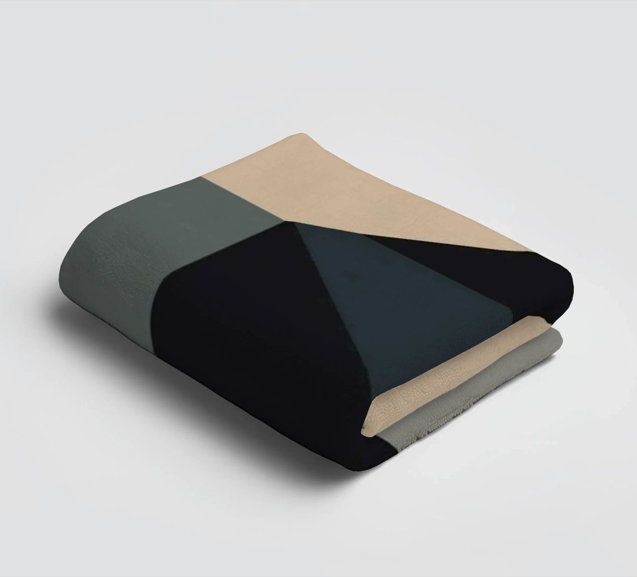Minimal Muted color geometrical nordic art towel by Little Dean