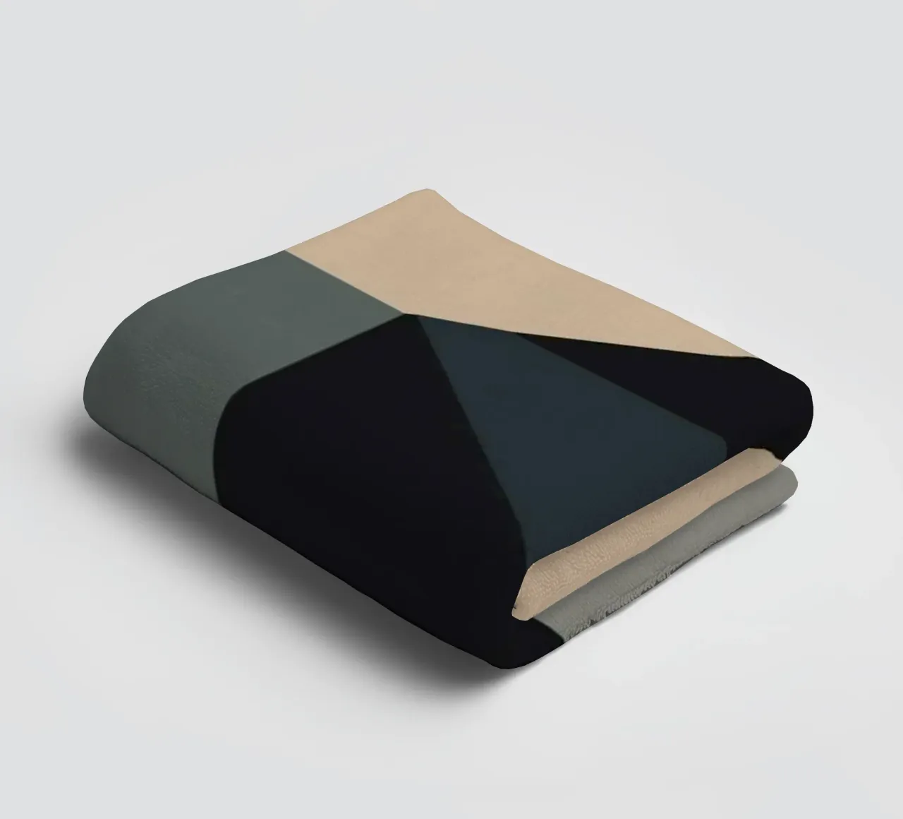 Minimal Couleur sourde géométrique art nordique serviette de bain de Little Dean