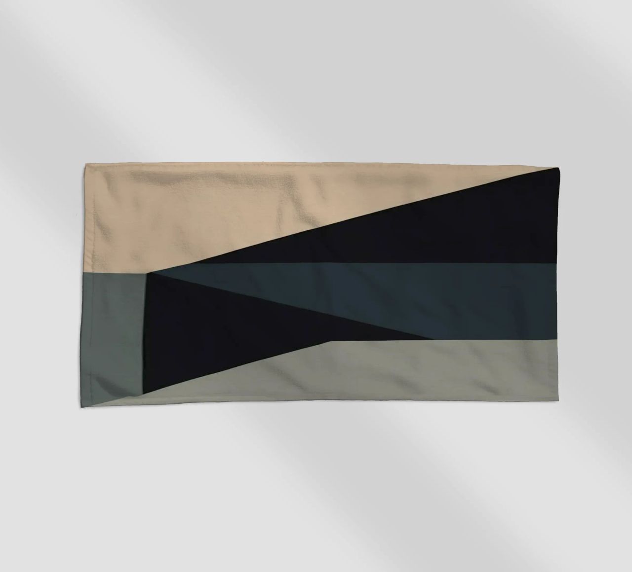 Minimal Muted color geometrical nordic art beach towel by Little Dean