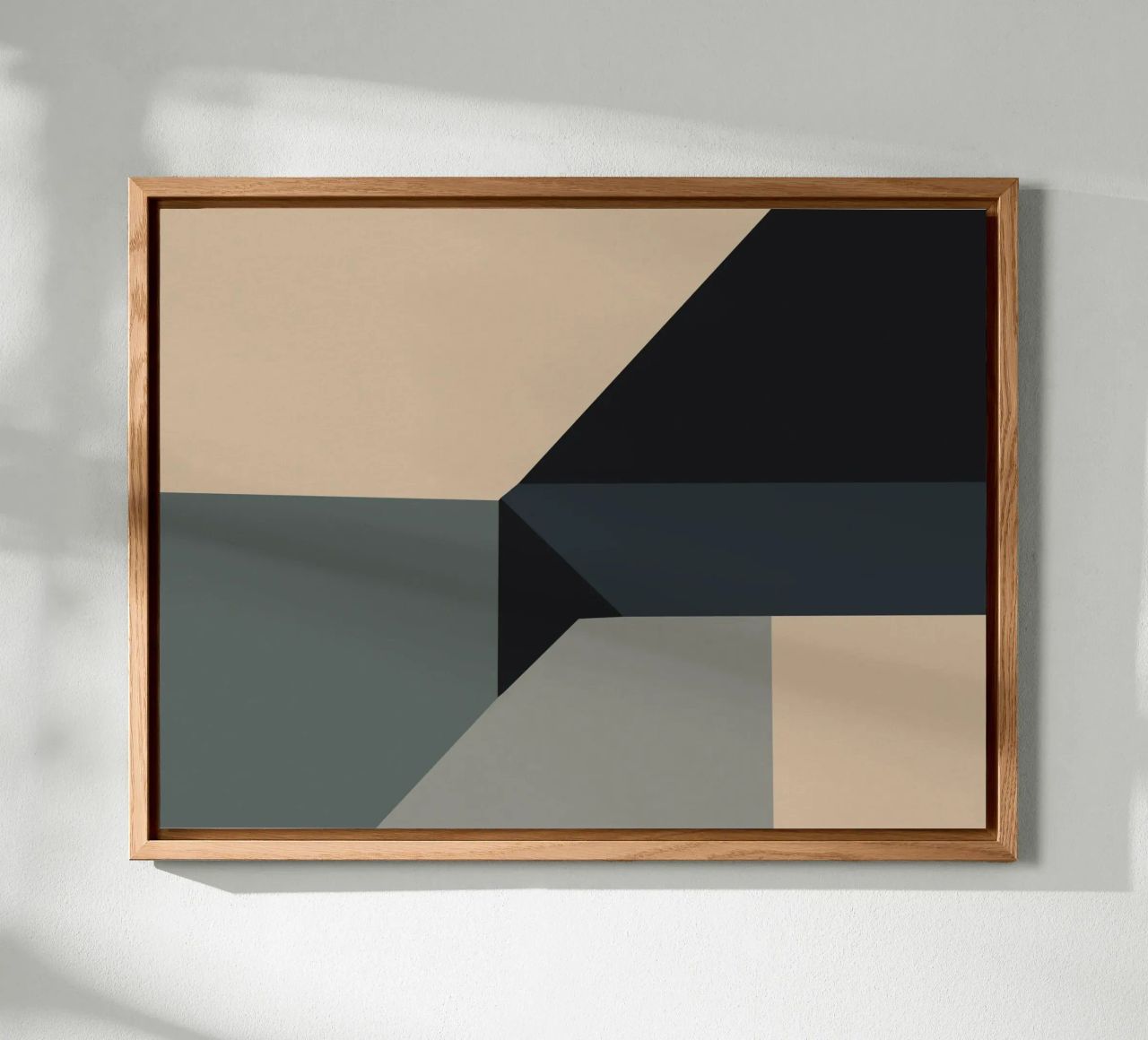 Minimal Muted color geometrical nordic art alu-dibond by Little Dean