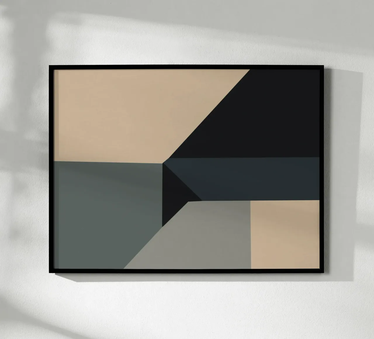Minimal Muted color geometrical nordic art hahnemühle by Little Dean