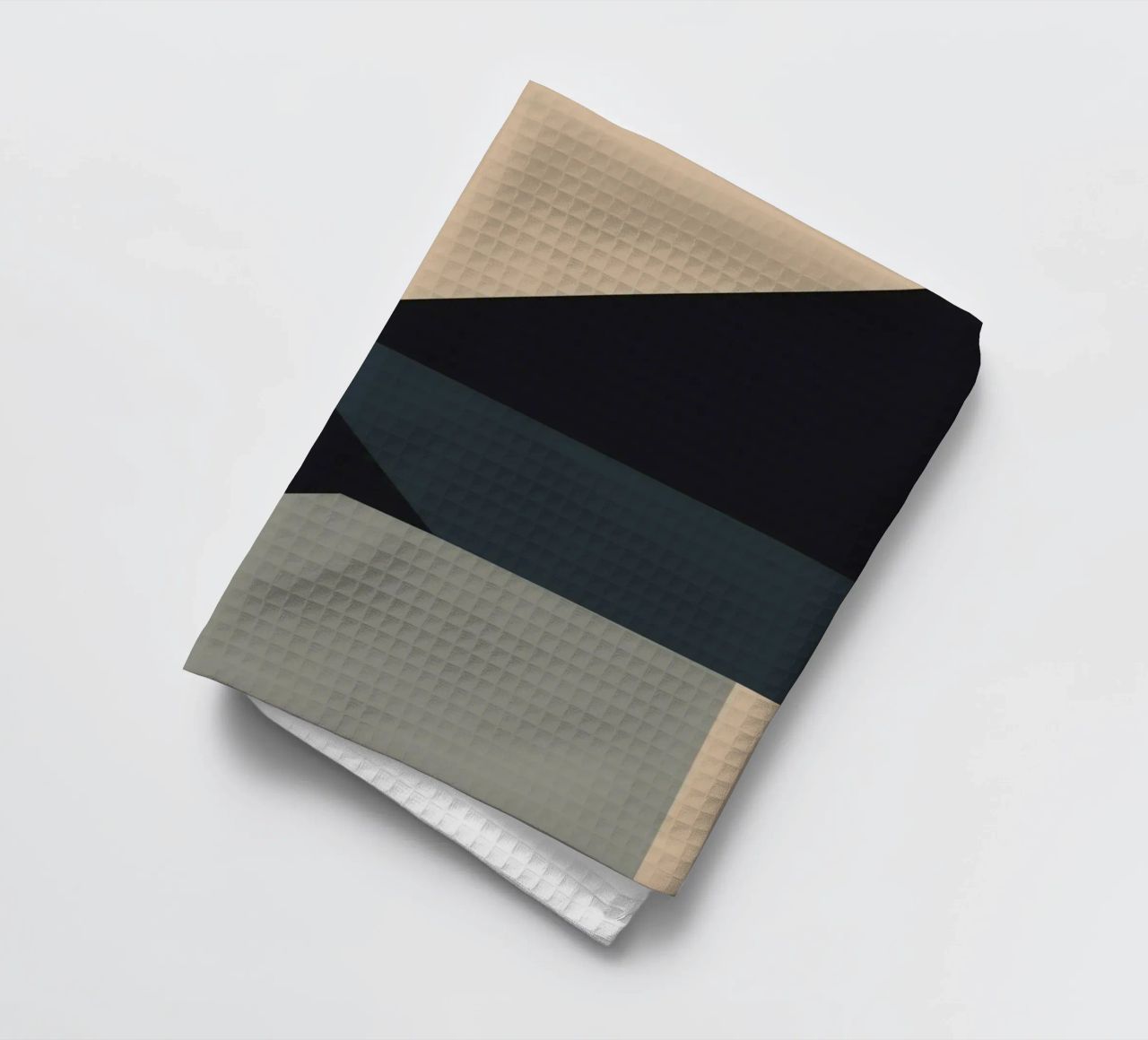 Minimal Muted color geometrical nordic art tea towel by Little Dean