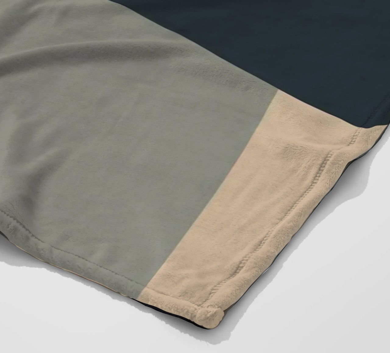 Minimal Muted color geometrical nordic art fleece blanket by Little Dean