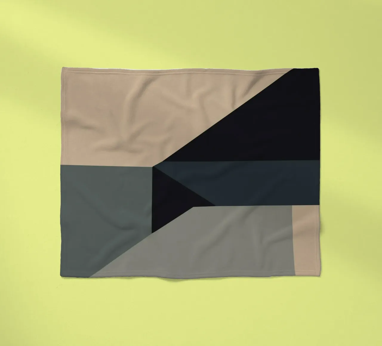 Minimal Colore tenue arte geometrica nordica coperta in pile da Little Dean
