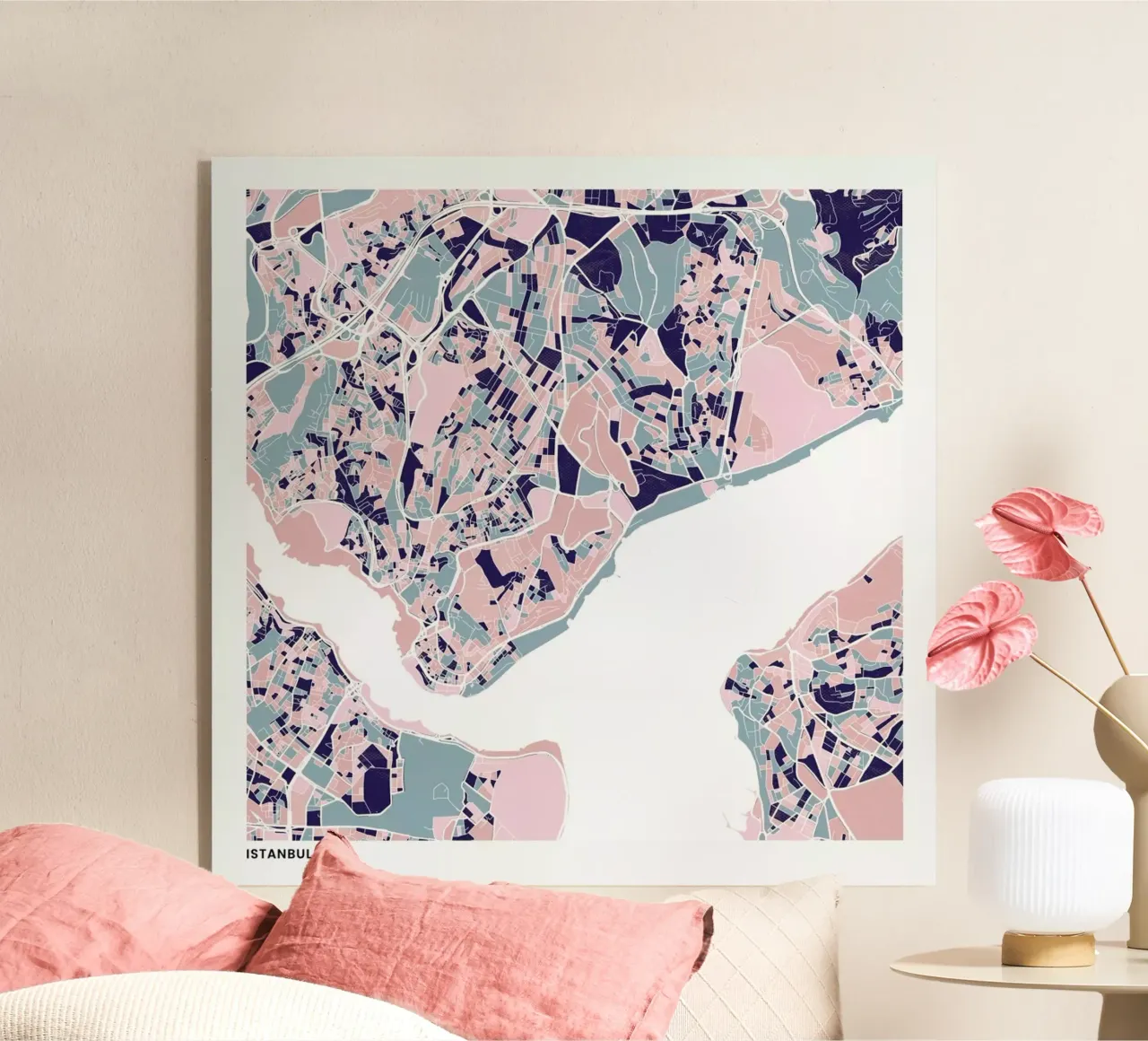 Istanbul III plexiglass da The Cartography Collection