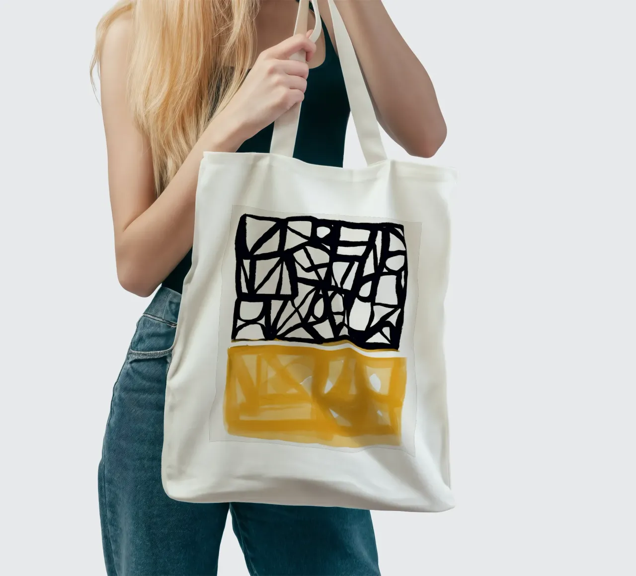 Rete di colori borsa in juta da Little Dean