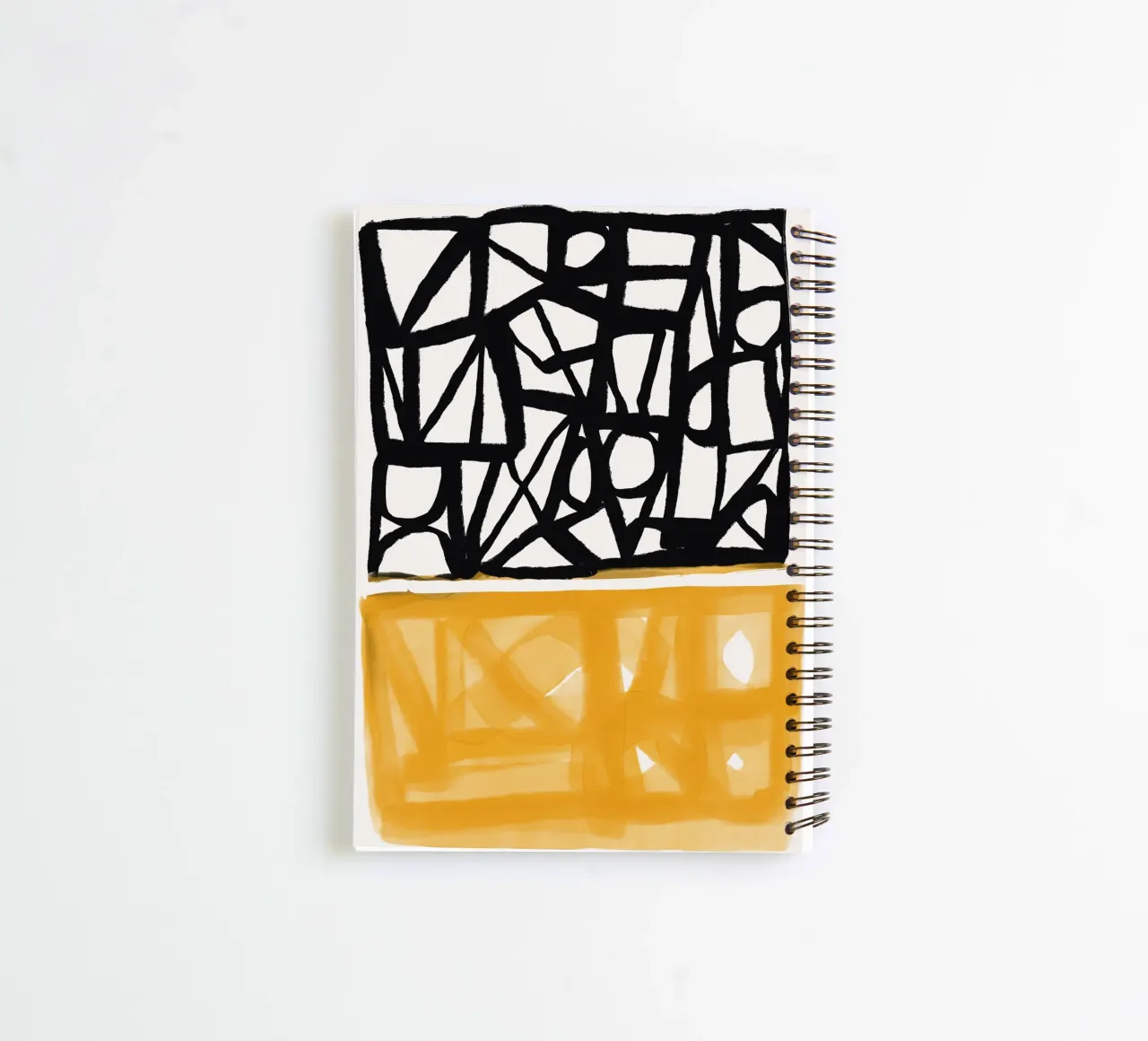 Web of color spiral notebook by Little Dean