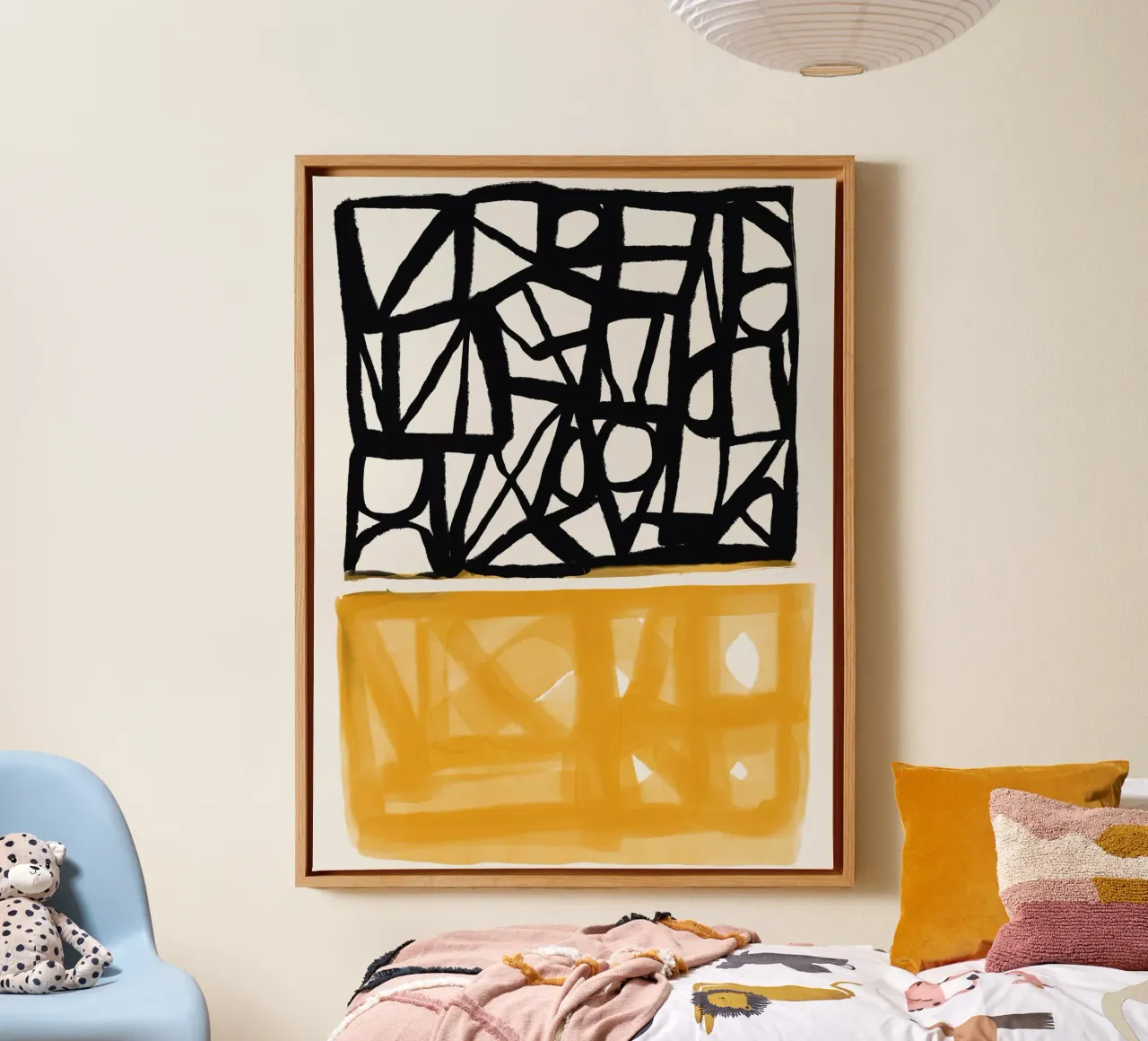 Web of color canvas by Little Dean