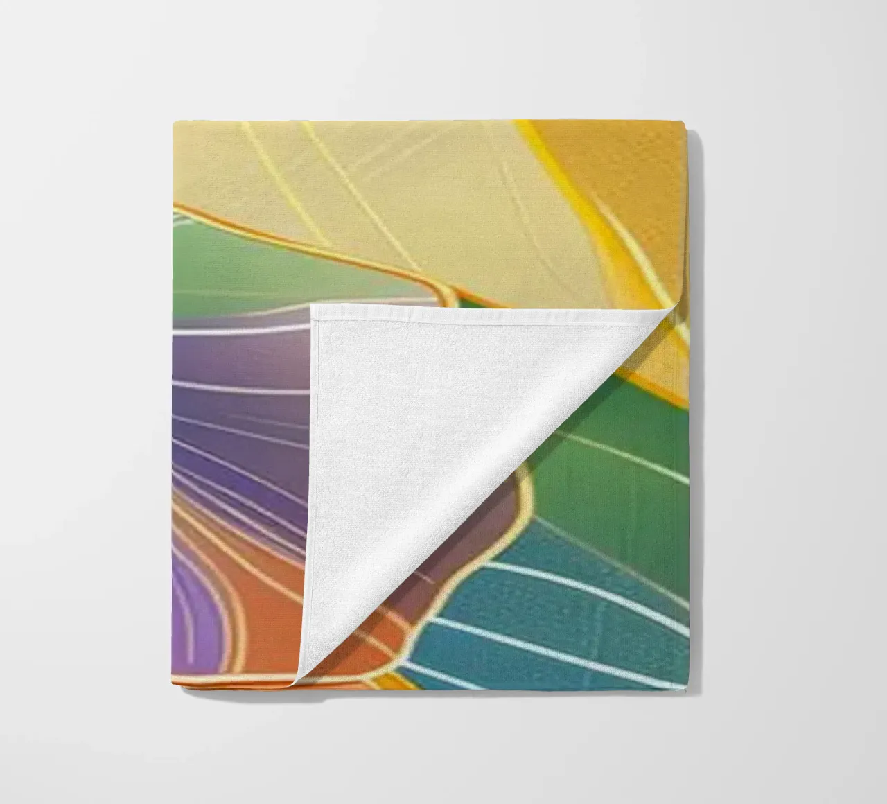 Iris floral pattern telo mare da Justyna Jaszke JBJart