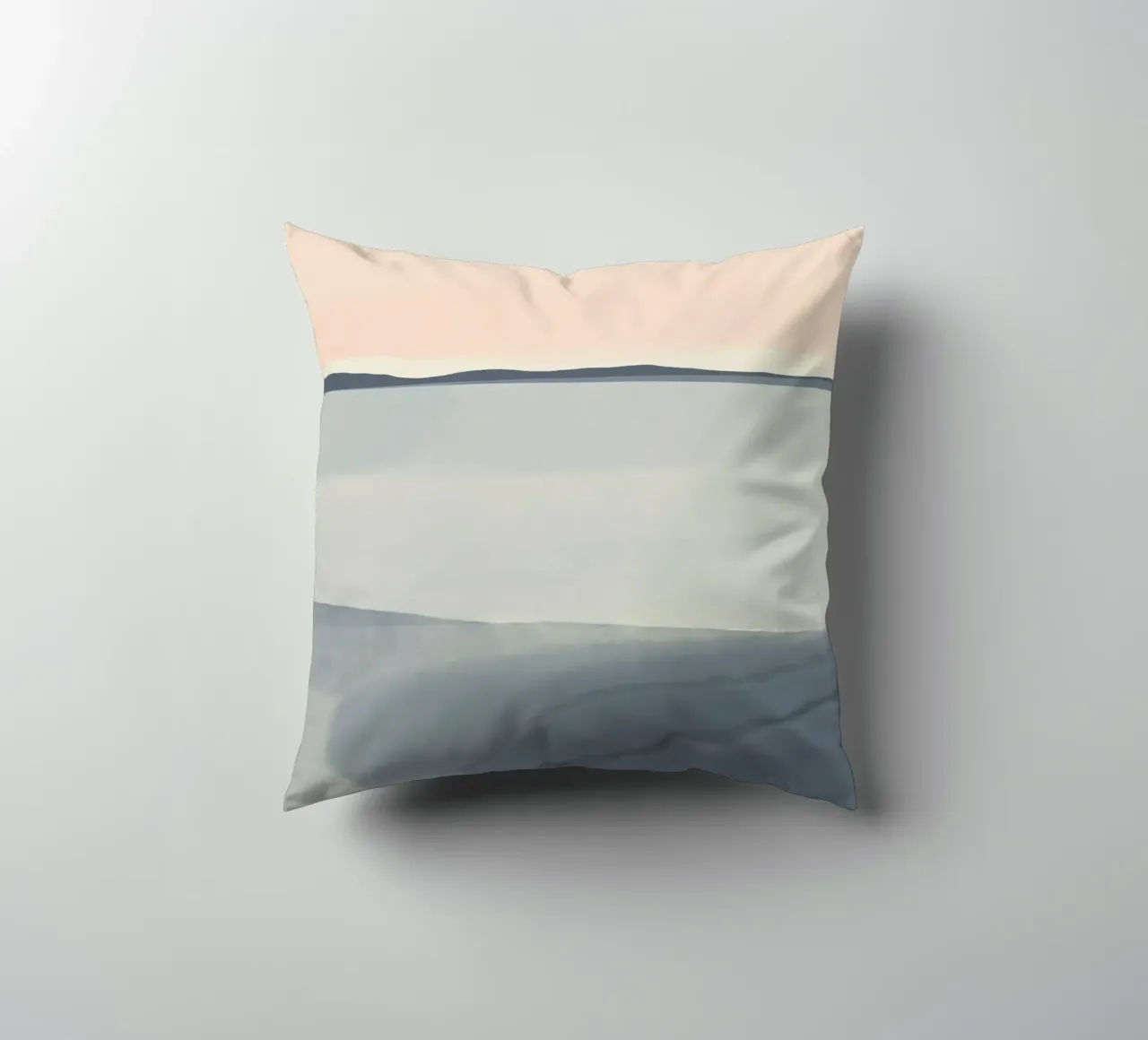 Paesaggio marino semplice lavato in modo tenue cuscino da Little Dean