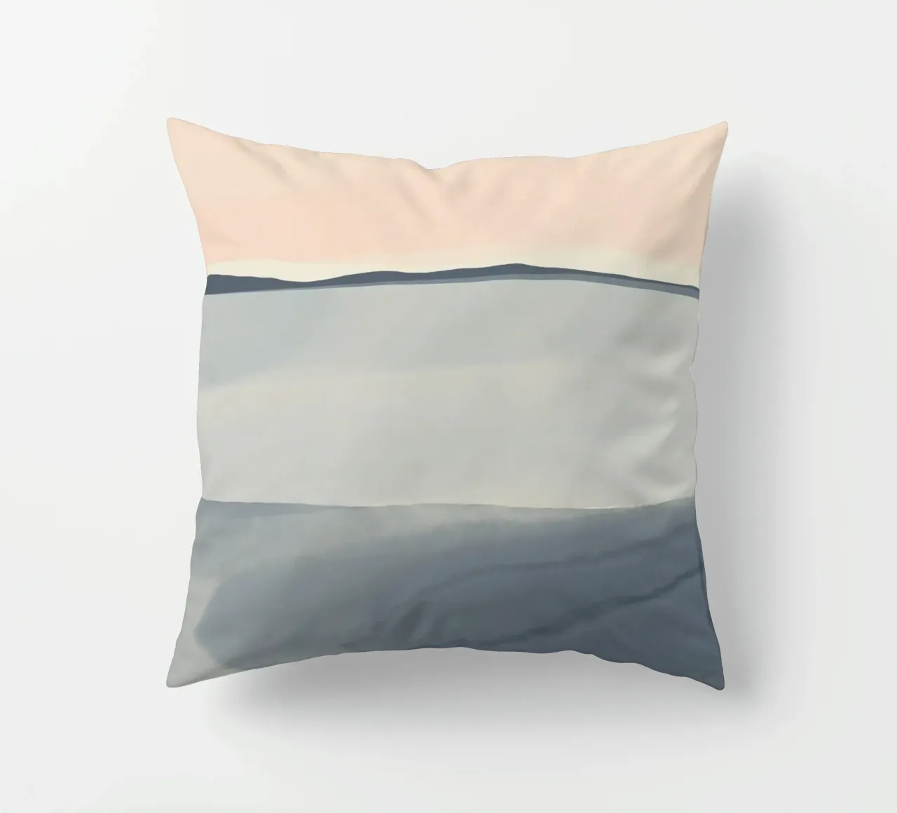 Paesaggio marino semplice lavato in modo tenue cuscino da Little Dean