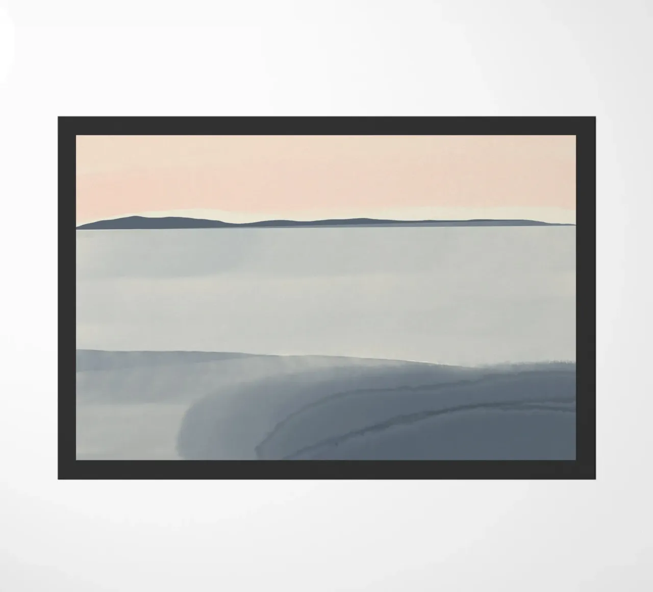 Paesaggio marino semplice lavato in modo tenue zerbino da Little Dean