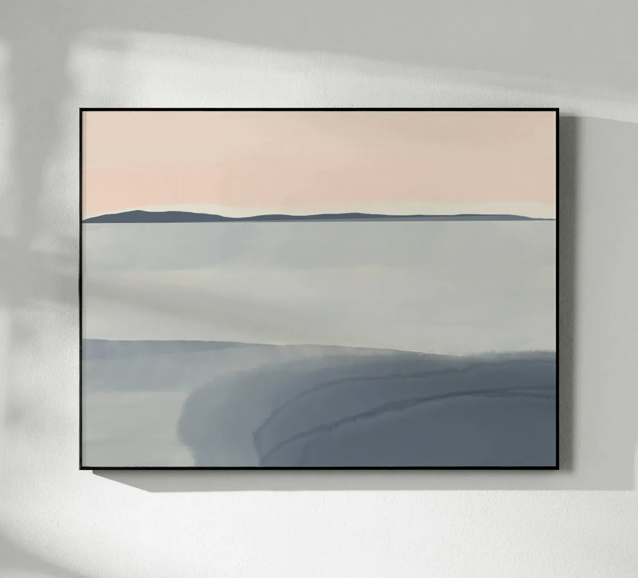 Paesaggio marino semplice lavato in modo tenue plexiglass da Little Dean