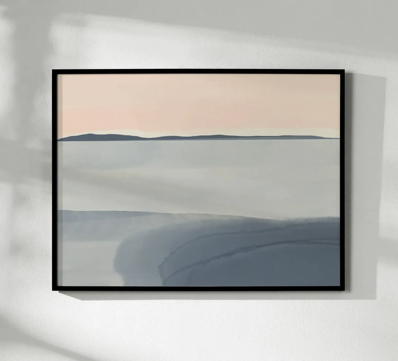 Paesaggio marino semplice lavato in modo tenue carta hahnemühle da Little Dean
