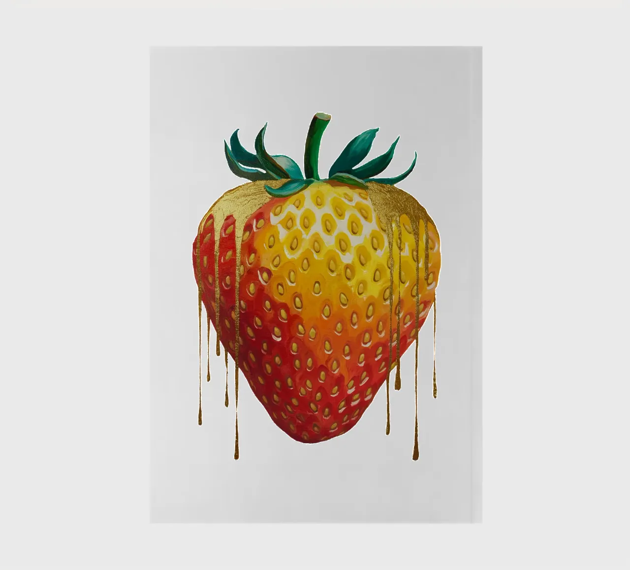 The strawberry that runs like gold notebook by dinem