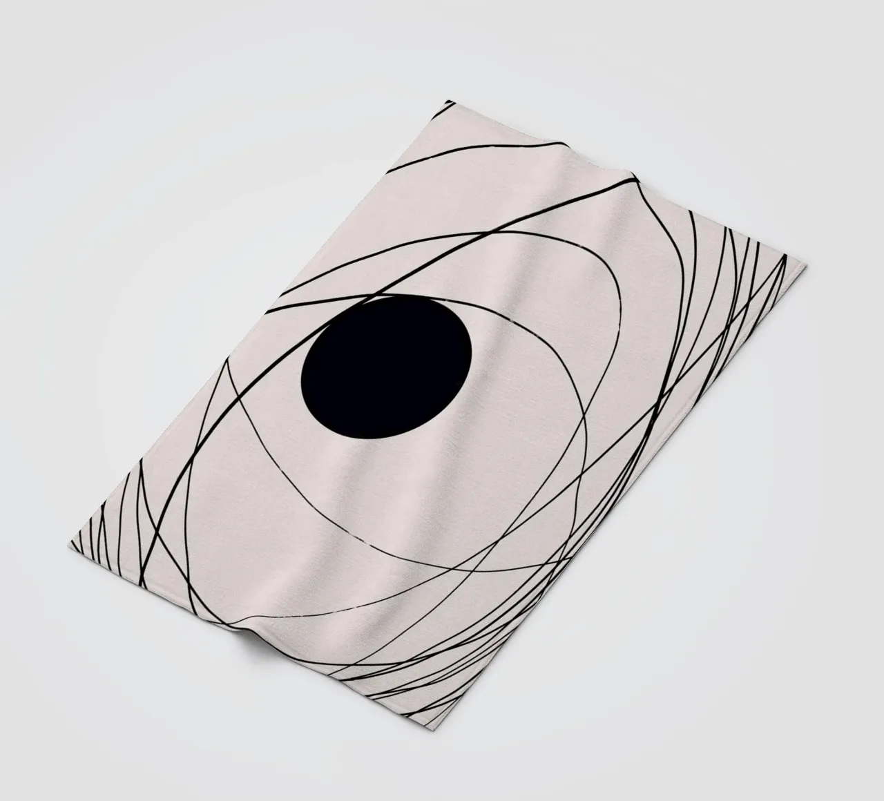 Endless sribble fleece blanket by Little Dean
