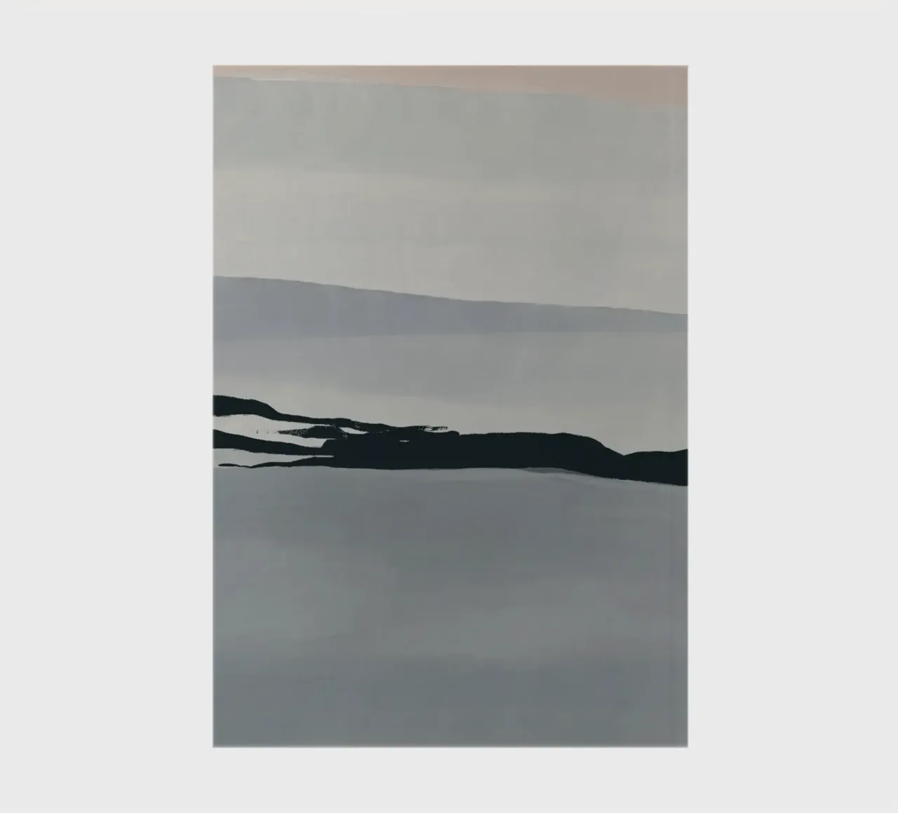 Plain landscape muted washed notebook by Little Dean