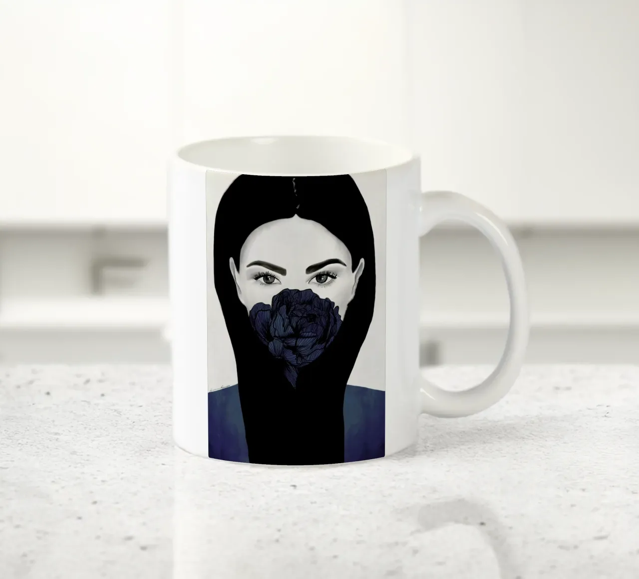 Thylane ceramic mug by Ramona Russu